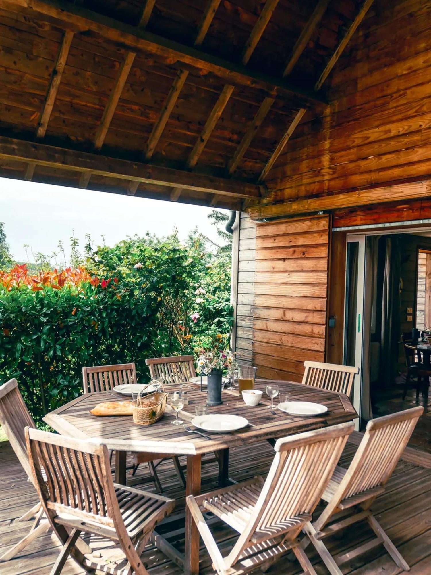 Chalet Chaleureux A Marigny-L'Eglise Avec Vue Sur Lac Et Montagne Exterior foto